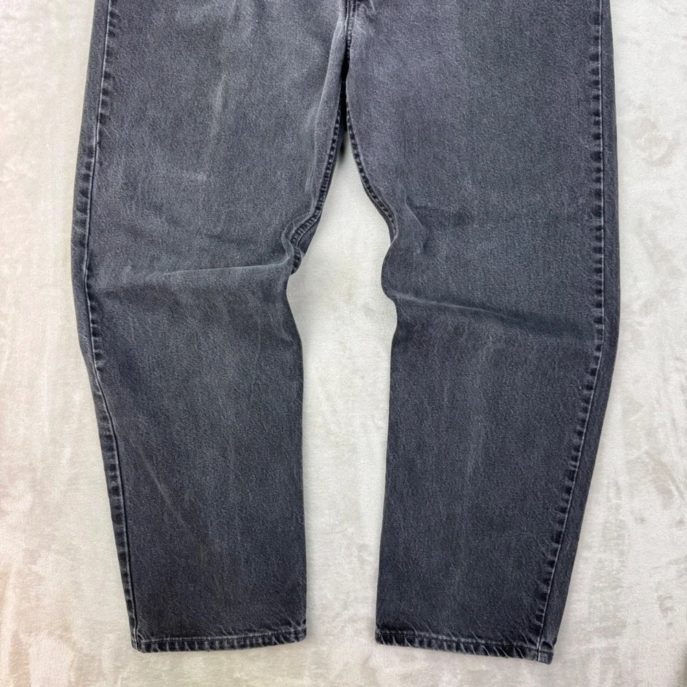 Y2K Levi 550 Jeans Mens 40 Gray Relaxed Fit Tapered Leg Denim Streetwear 2005